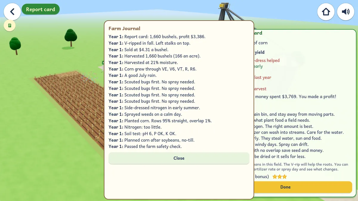The Farm Journal with a note for each step of the farm year